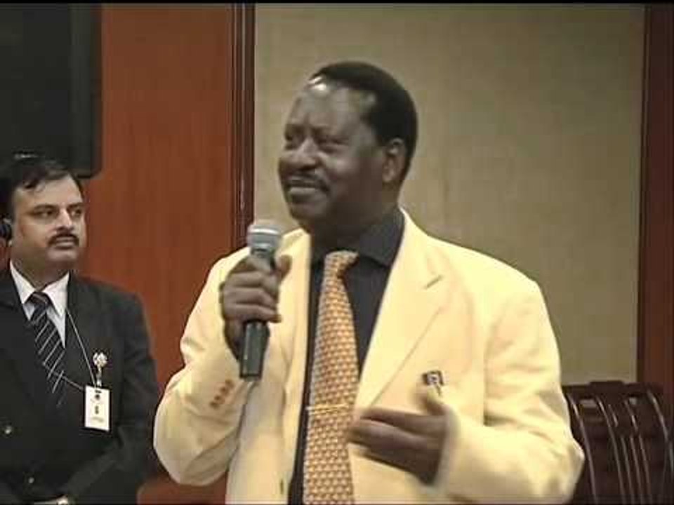 Raila in India attending India Economic Summit
