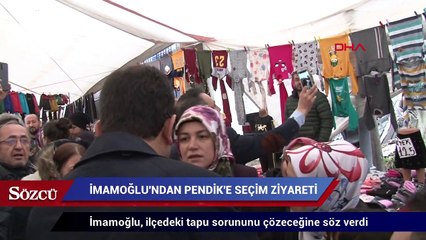 İmamoğlu'ndan Pendik'e seçim ziyareti