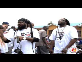 Morgan heritage performing to kids