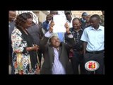 Waititu goes down on his knees after the IEBC cleared him to contest the Nairobi governor's seat.