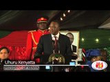 Former President Kibaki's speech and President Kenyatta's inauguration speech