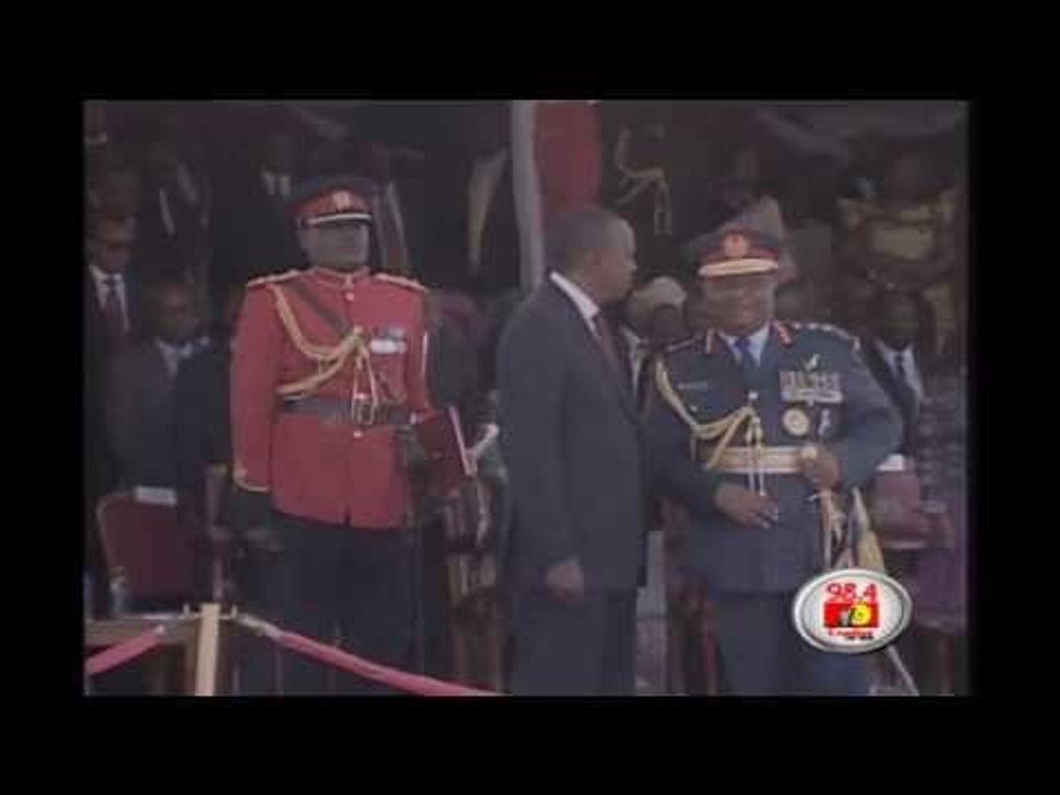 The handing over of power to Uhuru Kenyatta as 4th President of Kenya