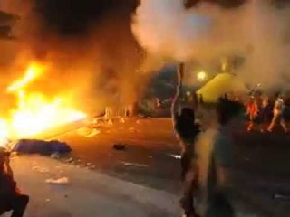 Riot police clash with protesters in Brazil