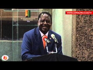 Raila recalls time in detention at book launch