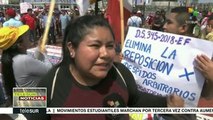 Perú Obreros del sector textil denuncian recorte de derechos laborales