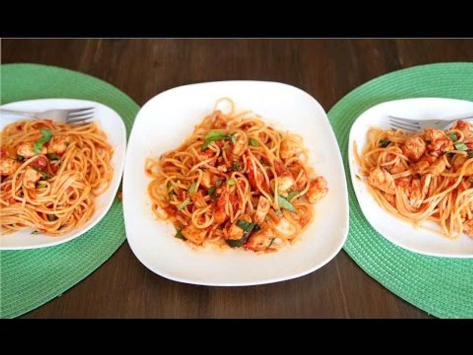 Tippy Tuesday: Spaghetti with Chicken Marinara Sauce