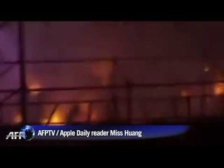 Video shows moment when special effects catch fire burning revellers in Taiwan