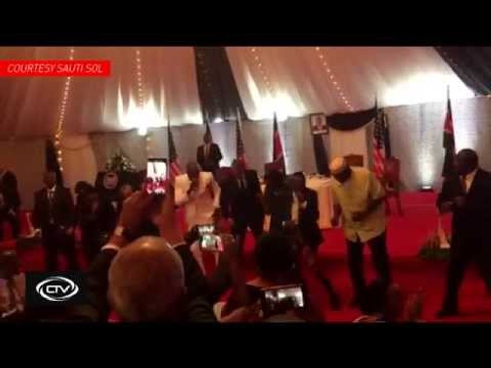 #TBT: Sauti Sol shows Obama how to dance to Sura Yako