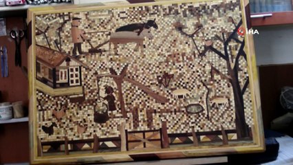 Marangozun 16 Çeşit Ağaçtan Yaptığı Dekoratif Ürünler Büyük İlgi Görüyor