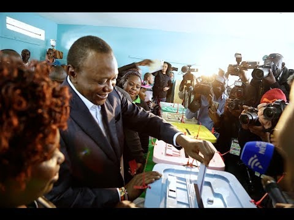 President Uhuru Kenyatta calls for peace as he votes in Gatundu, Kiambu county