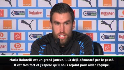 Marseille - Strootman sur Balotelli : "Je serai le premier à l'accueillir"