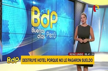 Reino unido: sujeto destruyó parte de hotel porque no le pagaron su sueldo