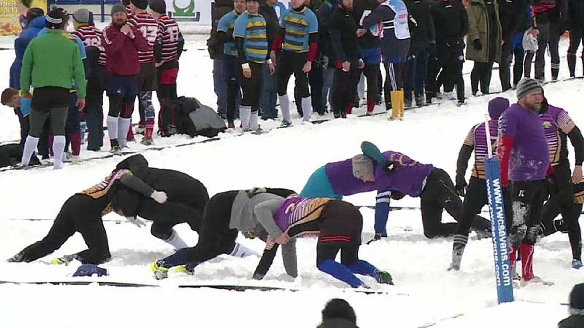 ⁣Снежное регби в Зеленограде