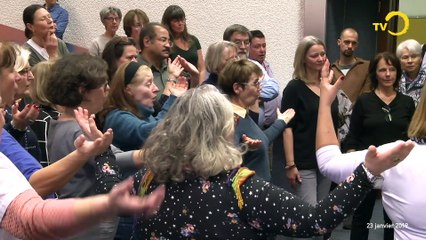 Cours de Yodel pour les 65 ans de l'Union des Chanteurs genevois.