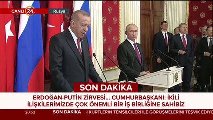 Başkan Erdoğan açıklama yapıyor