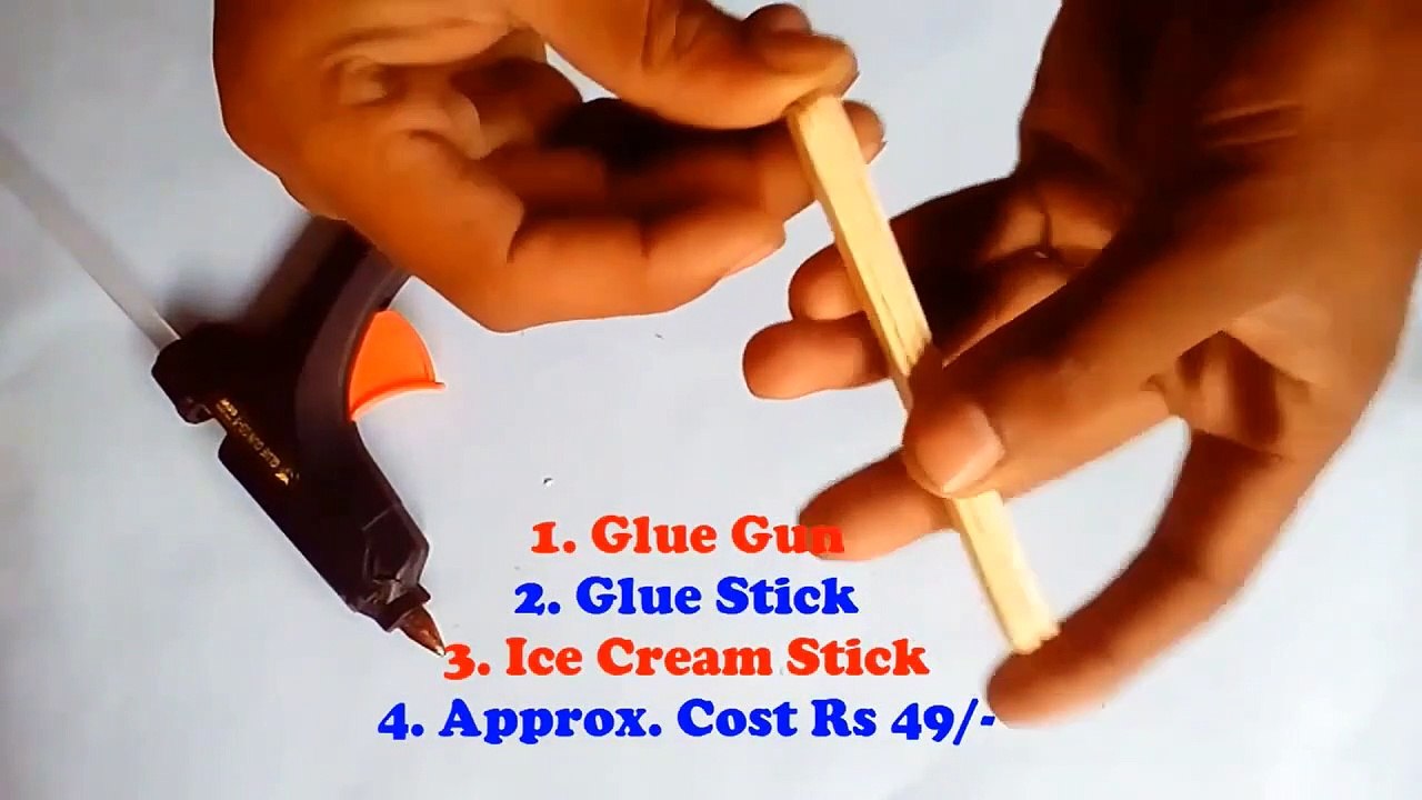 How To Make Popsicle Stick House Making Very Easy Ice Cream Stick House Making