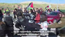 Palestinian, Israeli activists protest against Israeli-only road