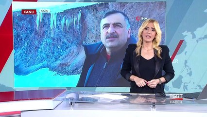 Kars'ta 4 Metrelik Buz Sarkıtları Oluştu