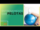 Desplante y sentadilla con pelota para fortalecer piernas | Salud180