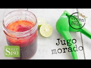 Piel hermosa con jugo morado | Salud180