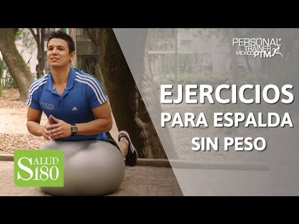 Rutina de ejercicios para espalda sin peso | Salud180