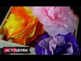 Cómo hacer flores de papel de china en cuatro pasos | ActitudFEM
