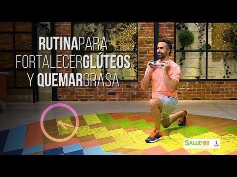 Rutina para fortalecer glúteos y quemar grasa | Salud 180