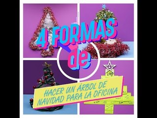 4 formas de hacer un árbol de Navidad para la oficina | Soy Actitud