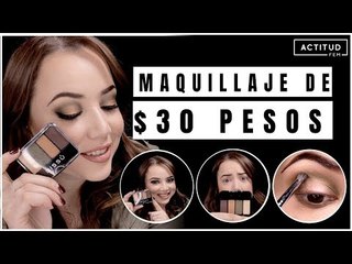 Maquillaje navideño en tonos verdes por menos de $30 pesos