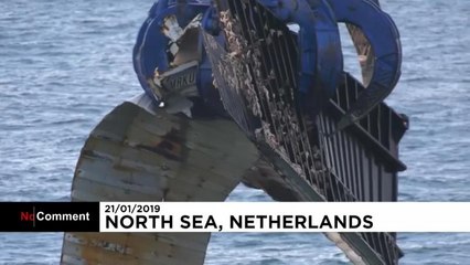 Major salvage operation after ship loses hundreds of containers