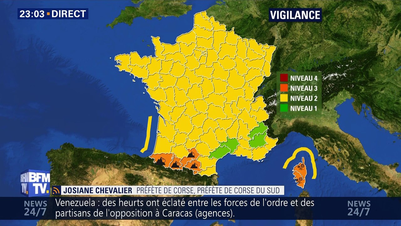Corse: "Nous attendons de fortes chutes de neige à partir de 400m d’altitude, jusqu’à 30 cm", Josiane Chevalier