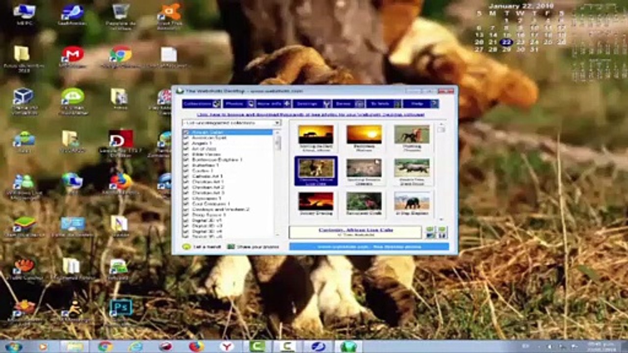 Exploración de Programa: Webshots y sus componentes
