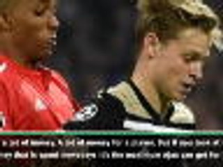 Ajax fans resigned to De Jong departure