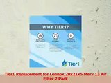 Tier1 Replacement for Lennox 20x21x5 Merv 13 Air Filter 2 Pack