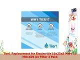 Tier1 Replacement for ElectroAir 16x25x5 Merv 11 MU1625 Air Filter 2 Pack