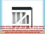 AIRx Filters Allergy 21x215x5 Air Filter MERV 11 AC Furnace Pleated Air Filter
