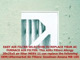 AIRx Filters Allergy 20x25x5 Air Filter MERV 11 Replacement for Goodman Amana M81056