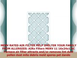 AIRx Filters Allergy 16x24x1 Air Filter MERV 11 AC Furnace Pleated Air Filter Replacement