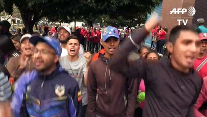 Manifestações a favor de Maduro