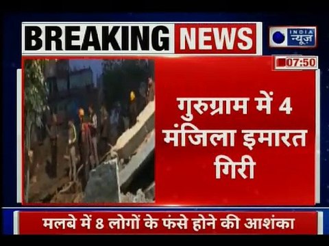 Under construction building collapses in Gurugram, eight feared trapped