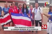 Papa Francisco arribó a Panamá para la Jornada Mundial de la Juventud