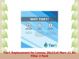 Tier1 Replacement for Lennox 20x21x5 Merv 11 Air Filter 2 Pack