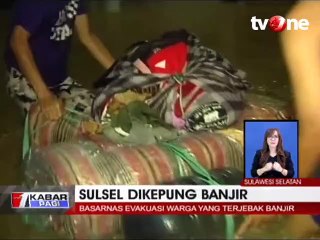Banjir Kepung Sulsel, Masih Banyak Warga Terjebak di Rumah