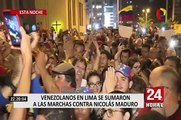 Venezolanos en Lima se sumaron a las marchas contra Nicolás Maduro
