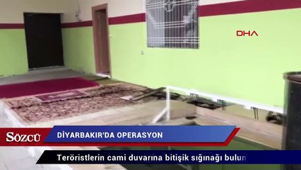 Teröristler caminin altına sığınak yapmışlar