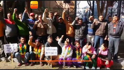 मांगों को लेकर आल्पस कर्मचारियों का धरना-प्रदर्शन चौदहवें दिन भी जारी