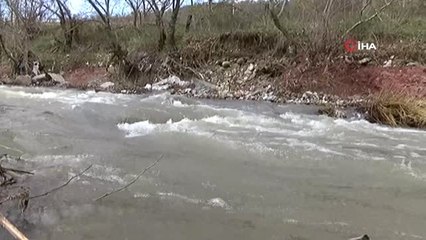 Kazları İçin Derenin Üstüne Teleferik Kurdu