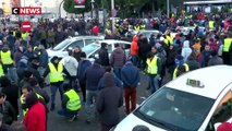 Madrid bloqué par des taxis et... des «gilets jaunes»