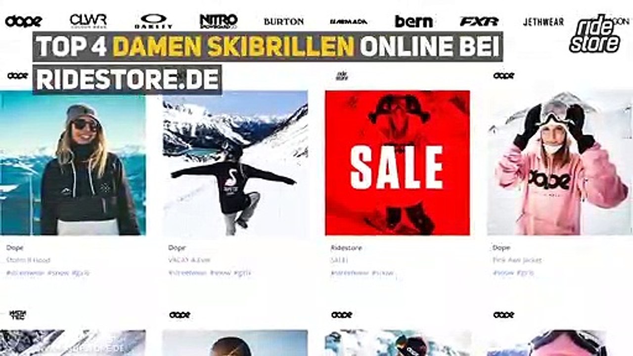 Top 4 Damen Skibrillen online bei Ridestore