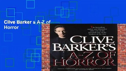 Clive Barker s A-Z of Horror